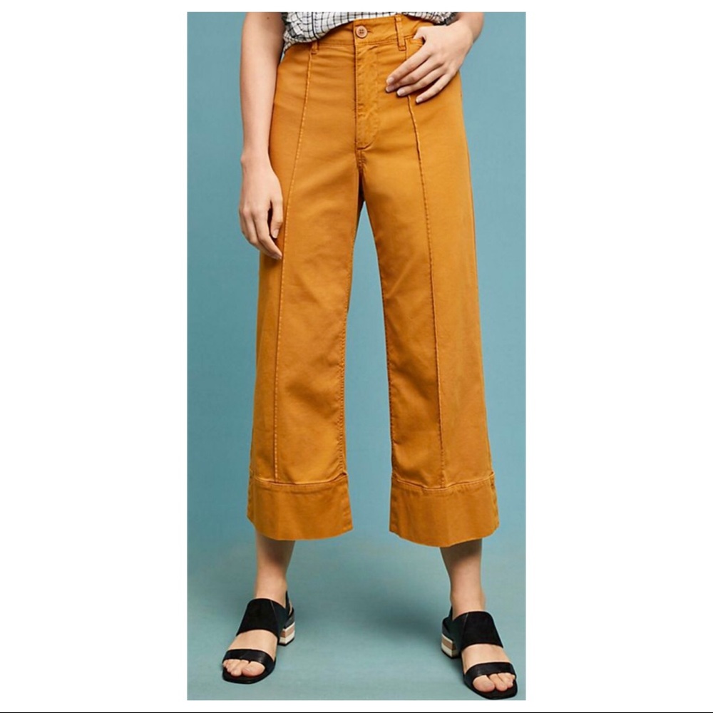 Anthropologie Pintucked Chinos